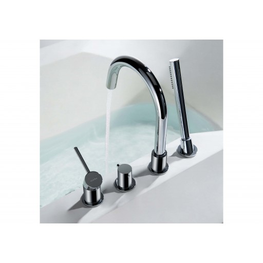 Смеситель на борт ванны AQUATEK Европа AQ1348CR однорычажный хром